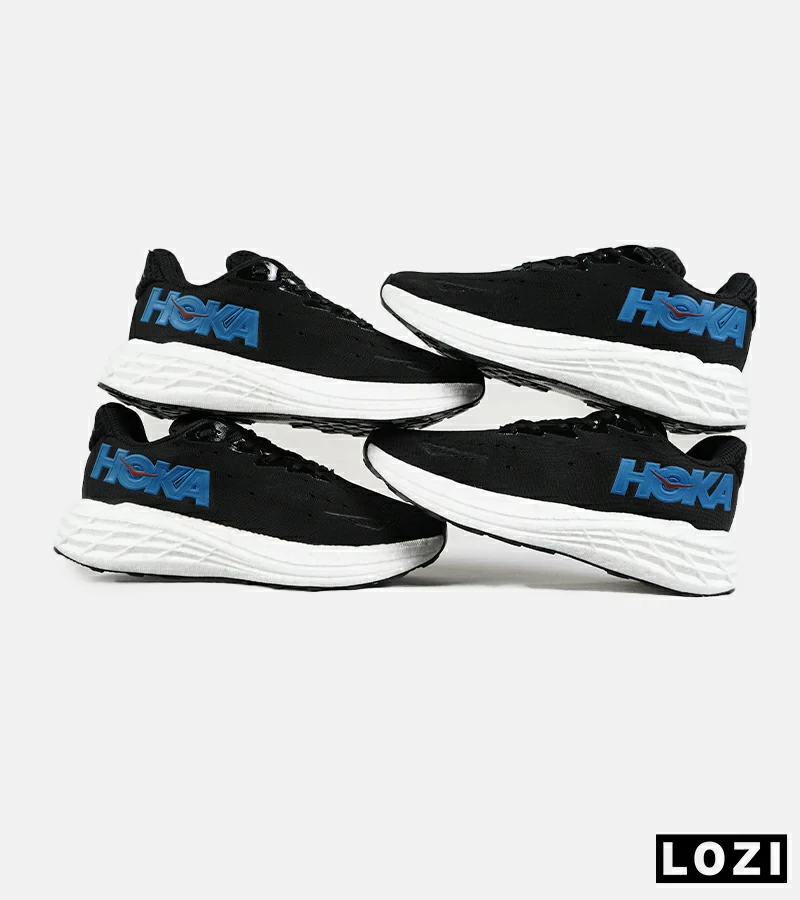 کفش کتانی مشکی آبی HOKA مدل 7452