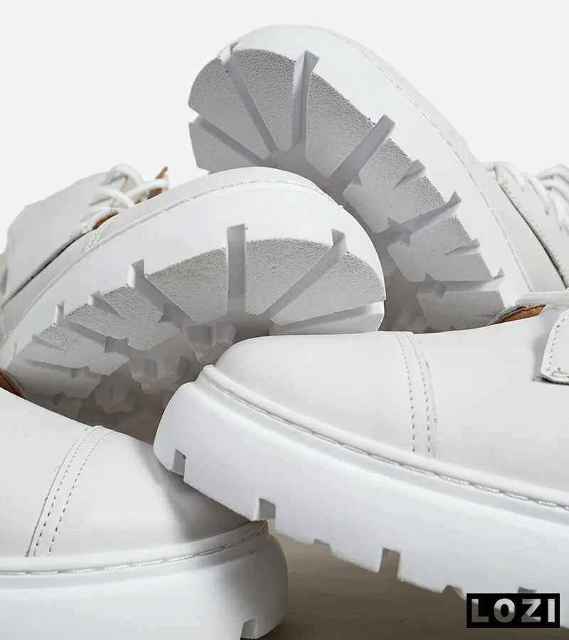 نیم بوت چرمی مردانه سفید Timberland مدل 5942