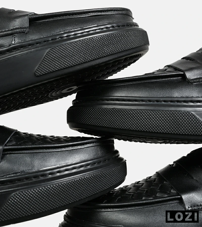 کالج مردانه مشکی Bottega Veneta مدل 6968