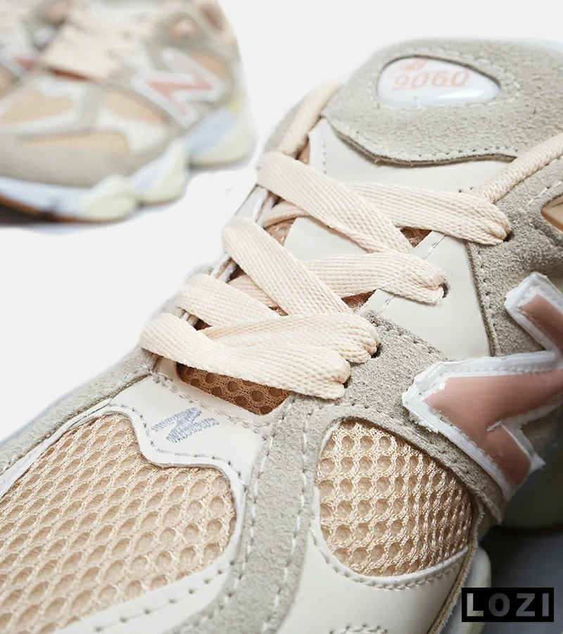 کفش کتانی زنانه طوسی گلبهی NEW BALANCE 9060 مدل 4668