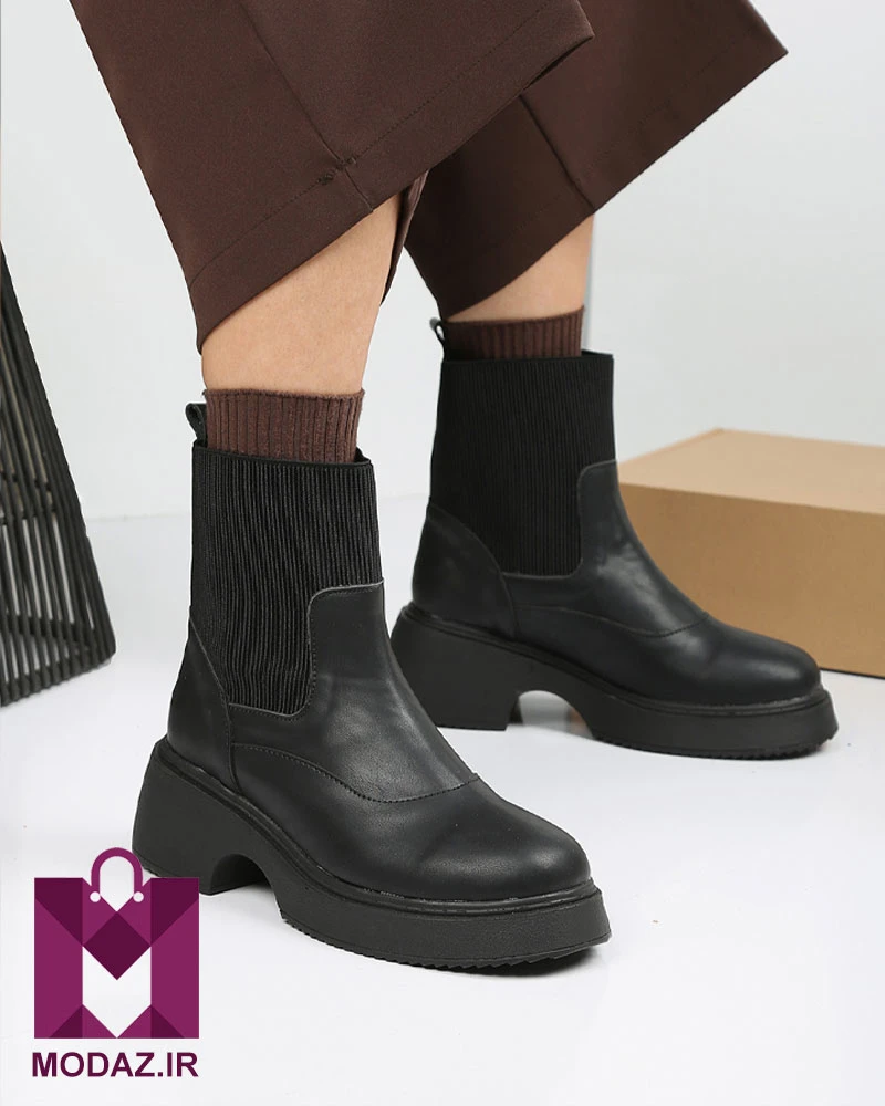 نیم بوت زنانه زمستانه بغل کش آترون BOOT 8188