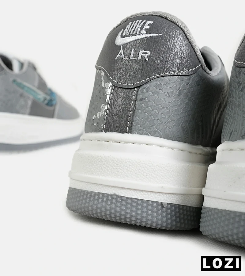 کفش کتانی مردانه و زنانه طوسی آبی NIKE dunk low steam puppet مدل 7220