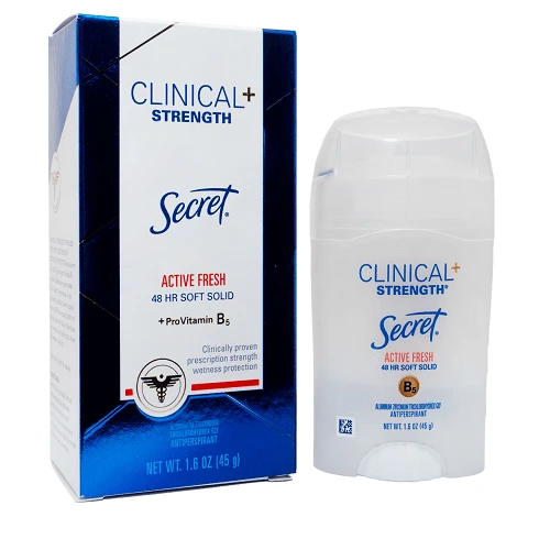 مام صابونی بدون رایحه کلینیکال Active fresh سکرت 45 گرم