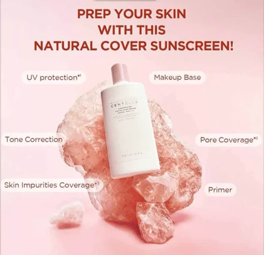 ضد آفتاب رنگی کوچک کننده منافذ سنتلا اسکین Skin 1004 ماداگاسکار 50 میل