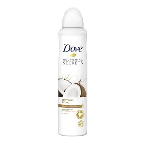 اسپری زنانه داو رایحه نارگیل و گل یاس 150 میل