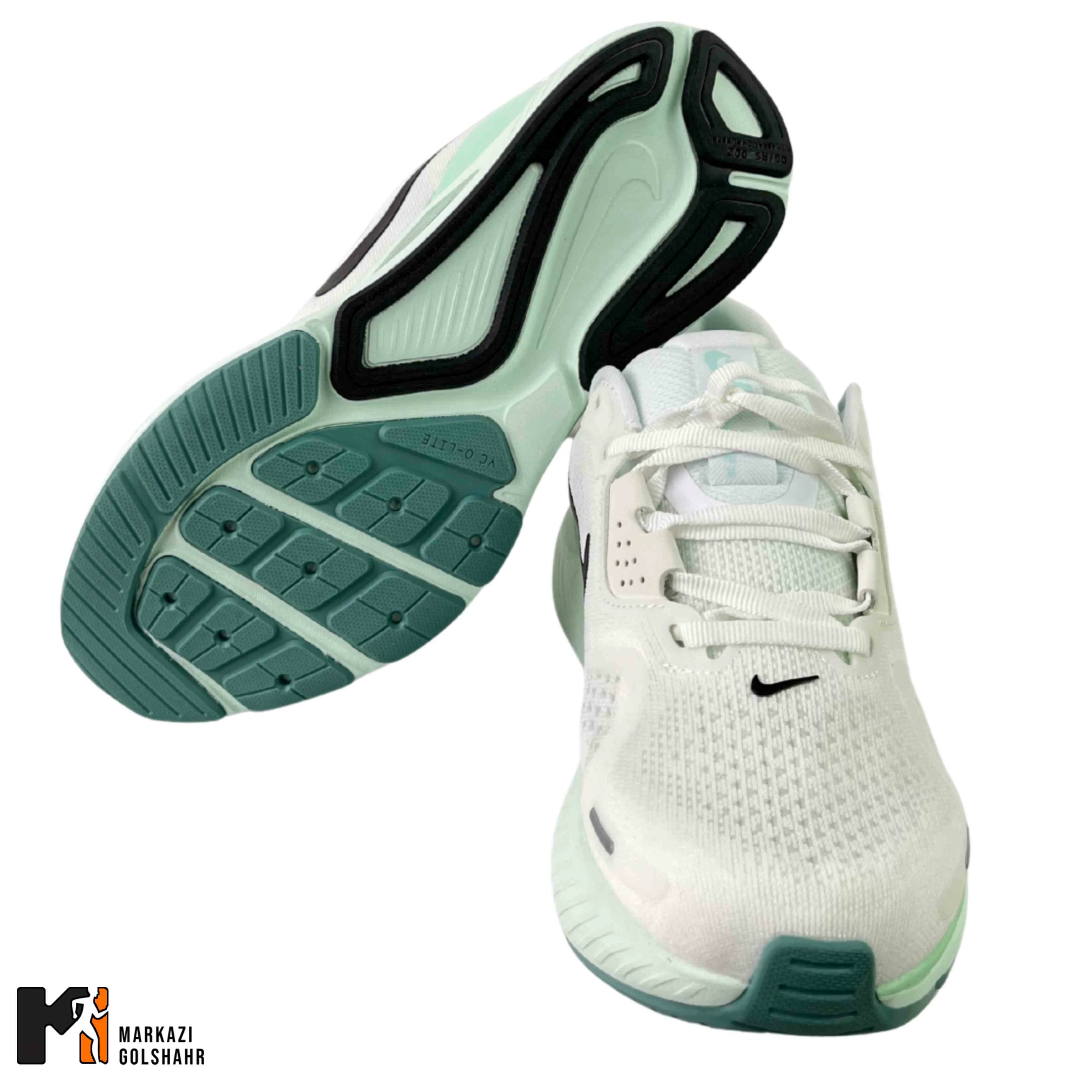 کفش زنانه نایک سفید سبز مدل structure26