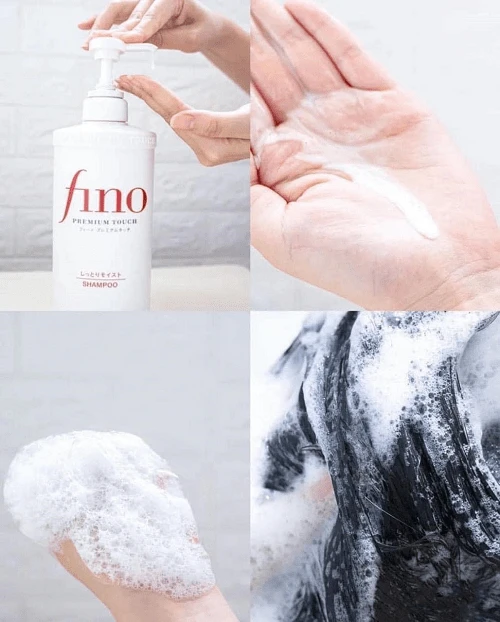 شامپو ترمیم کننده و تغذیه کننده فینو Fino شیسیدو 550 میل