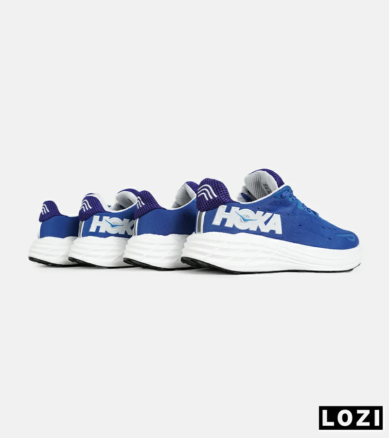 کفش کتانی آبی سفید HOKA مدل 7332