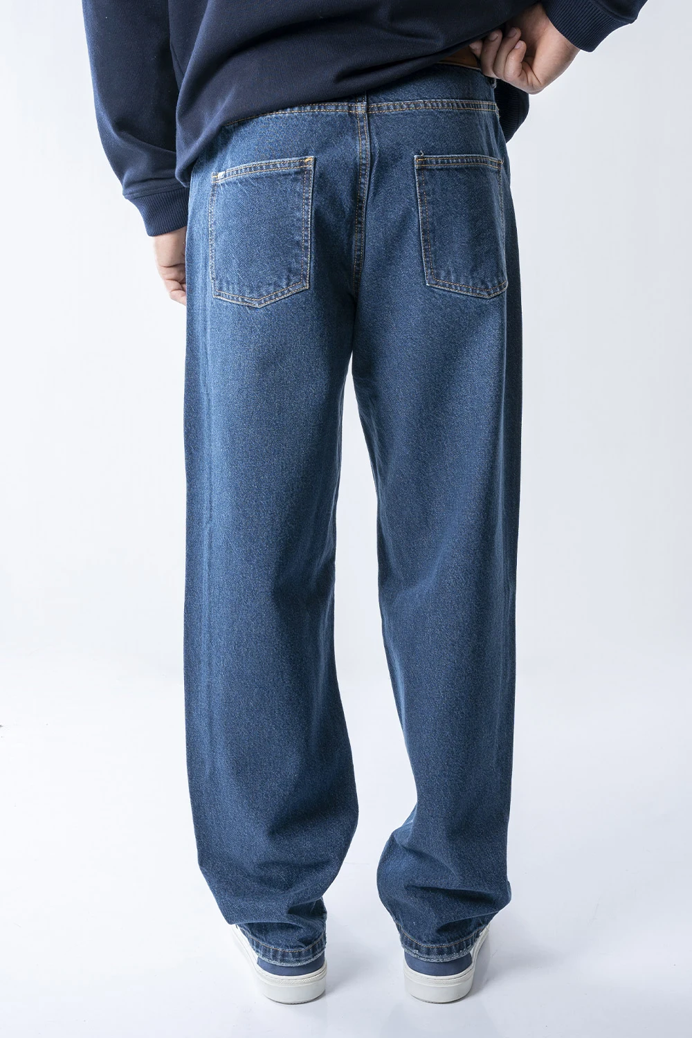شلوار جین نیم بگ مردانه