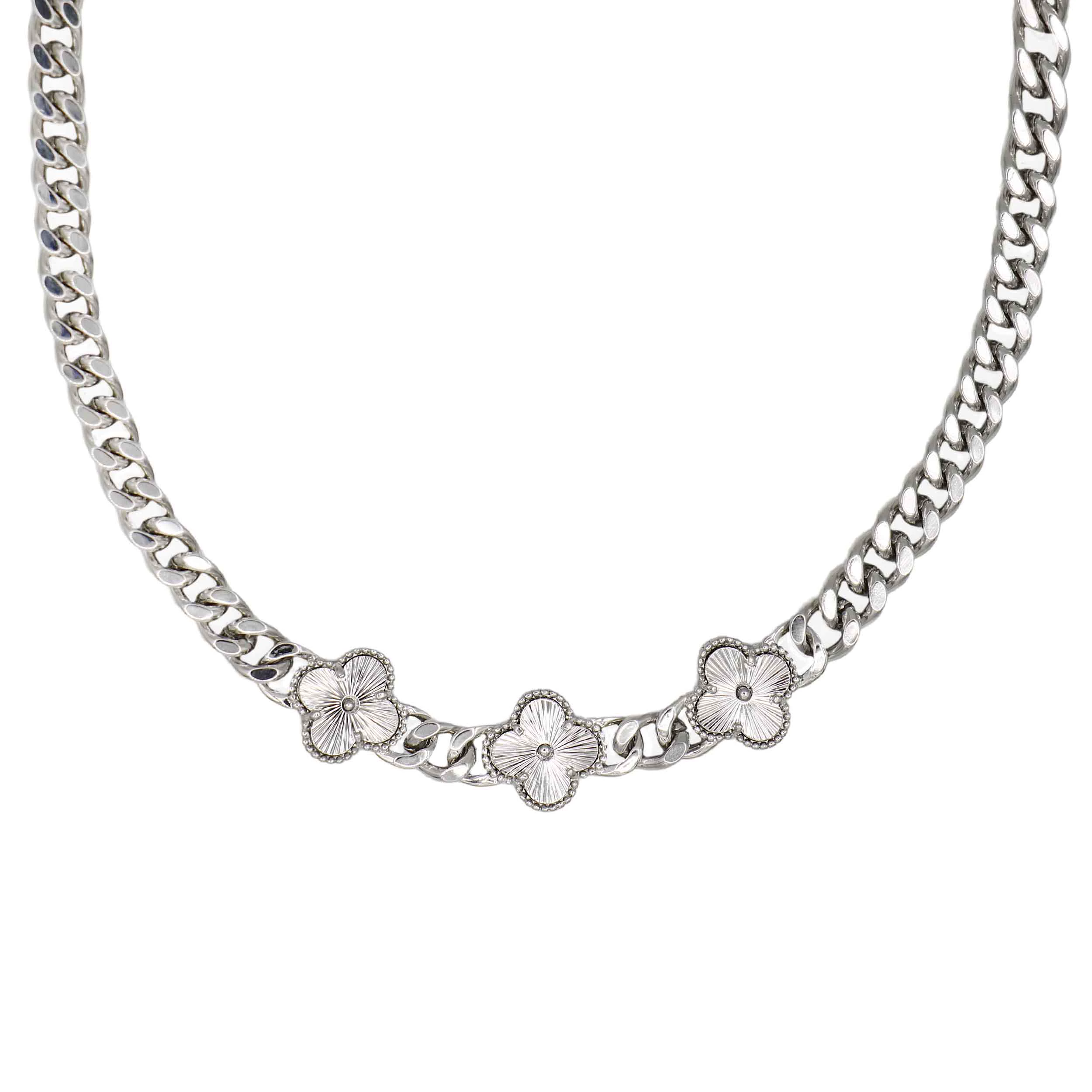 گردنبند زنانه ونکلیف سه گل