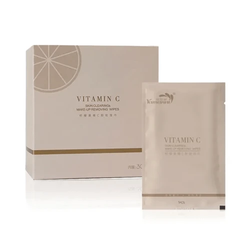 دستمال مرطوب پاک کننده آرایش ساشه ای ویتامین سی 30 عددی