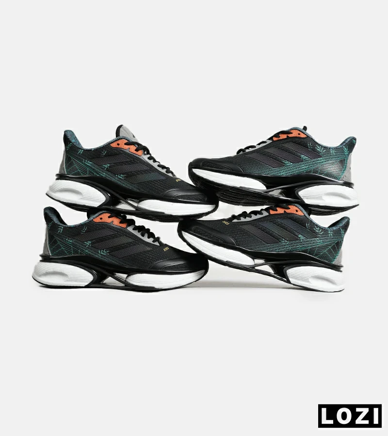 کفش کتانی مردانه و زنانه سبز مشکی Adidas PureBoost v02 مدل 7026