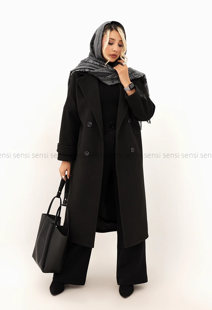 پالتو فوتر 4دکمه آستر دار کد1004886