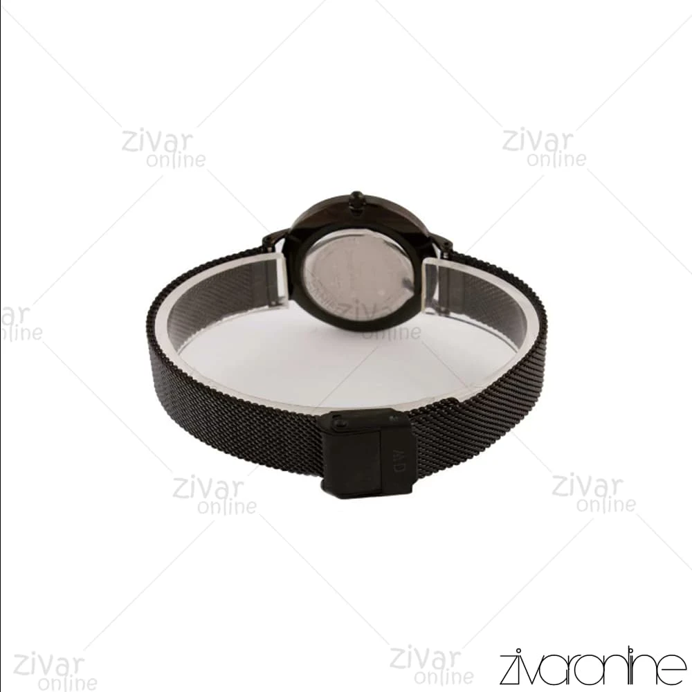 ساعت دنیل ولینگتون زنانه مشکی بند حصیری مدیوم 104716