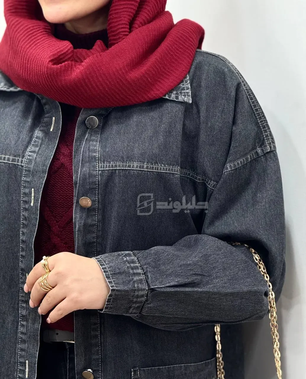کت جین بلند پاییزه کیمیا