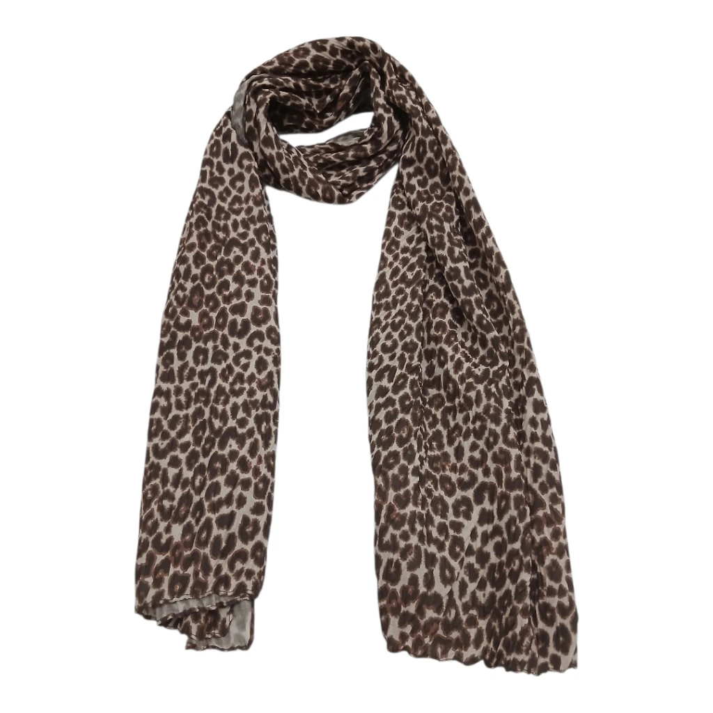 شال زنانه طرح پلنگی ریز بسیار ظریف وسبک