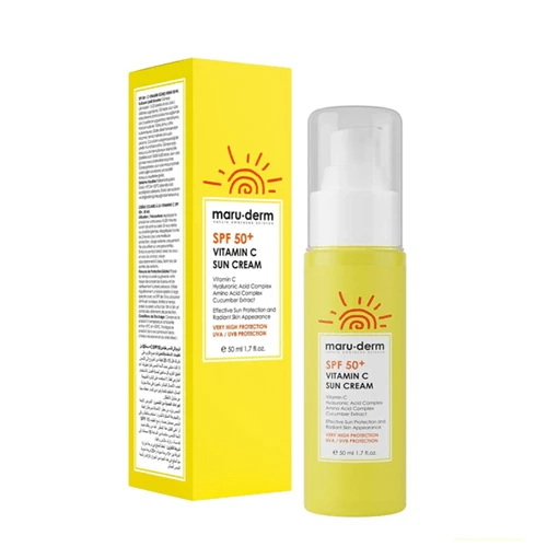 کرم ضد آفتاب مارودرم SPF 50 مدل ویتامین C حجم 50 میل
