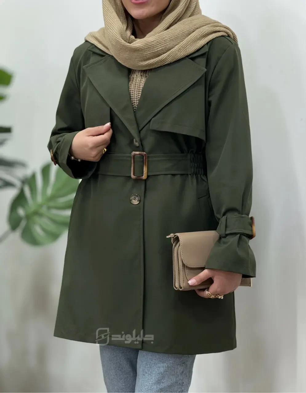 ترنچ کت زنانه ضدآب مهر 1