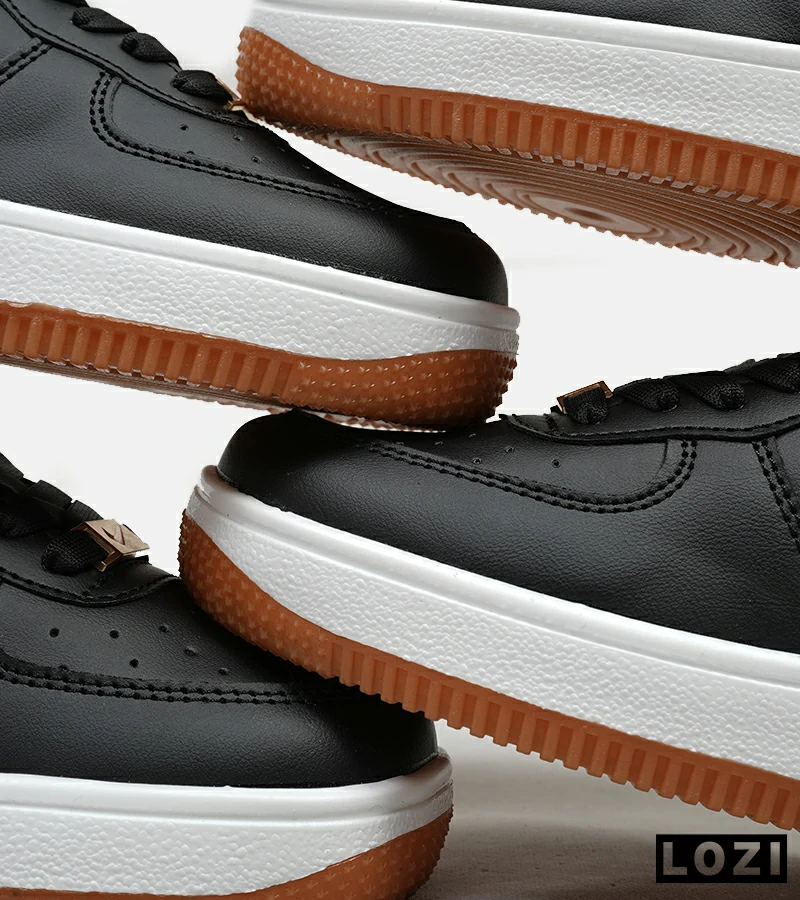 کفش کتانی مردانه و زنانه مشکی سفید نایک NIKE AIR FORCE مدل 5171