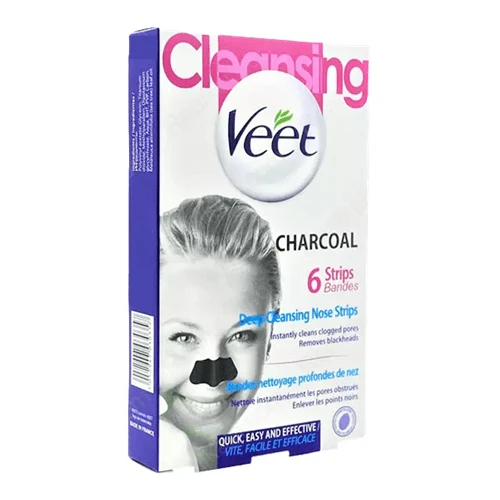 چسب بینی زغالی جوش سرسیاه ویت Veet بسته 6 عددی