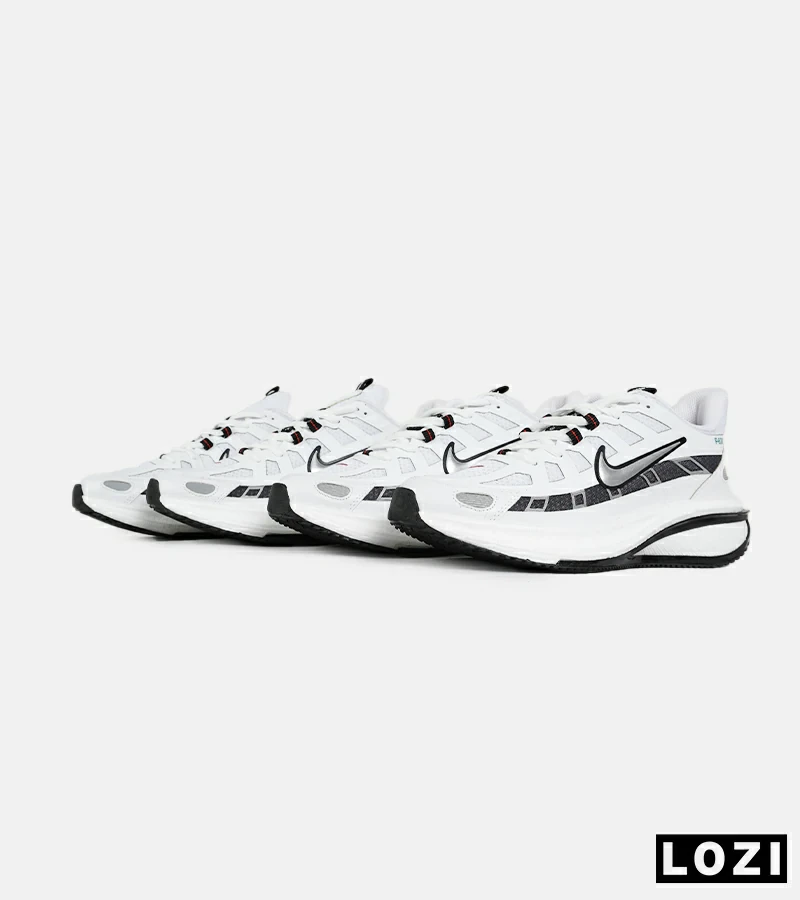کفش کتانی مردانه و زنانه سفید طوسی نایک NIKE P-6000 مدل 7388