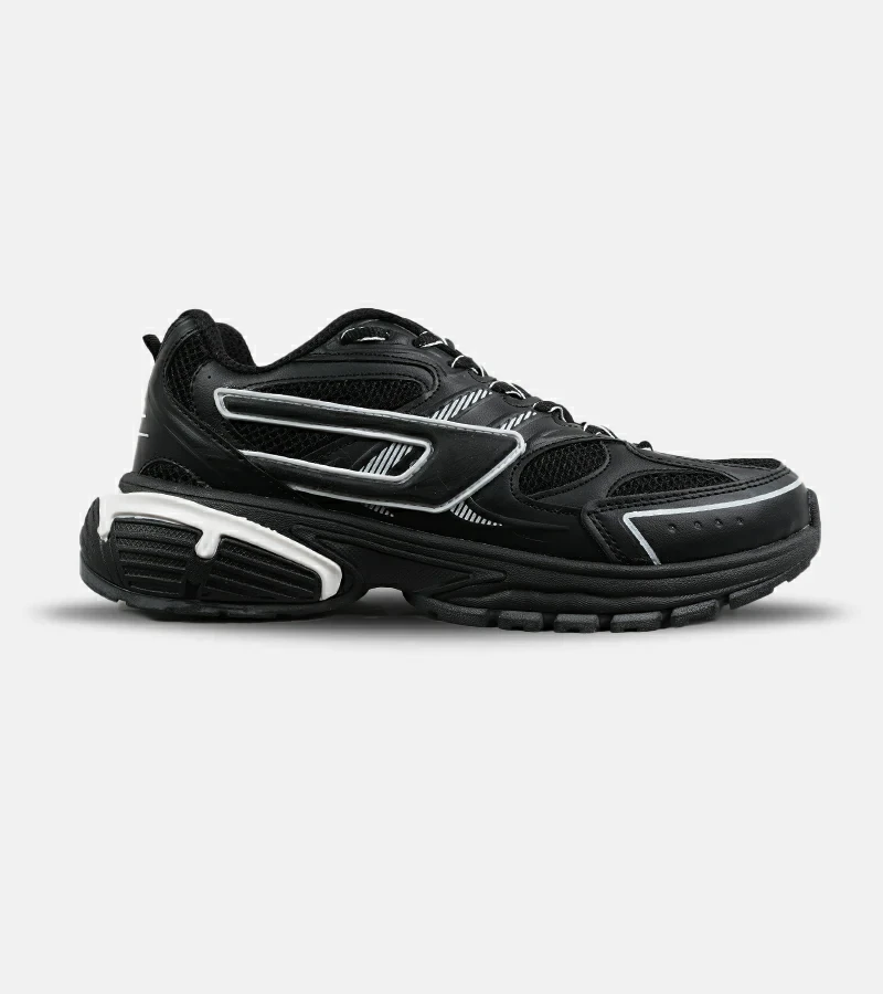 کفش کتانی مردانه مشکی سفید DIESEL S-SERENDIPITY SPORT مدل 6730