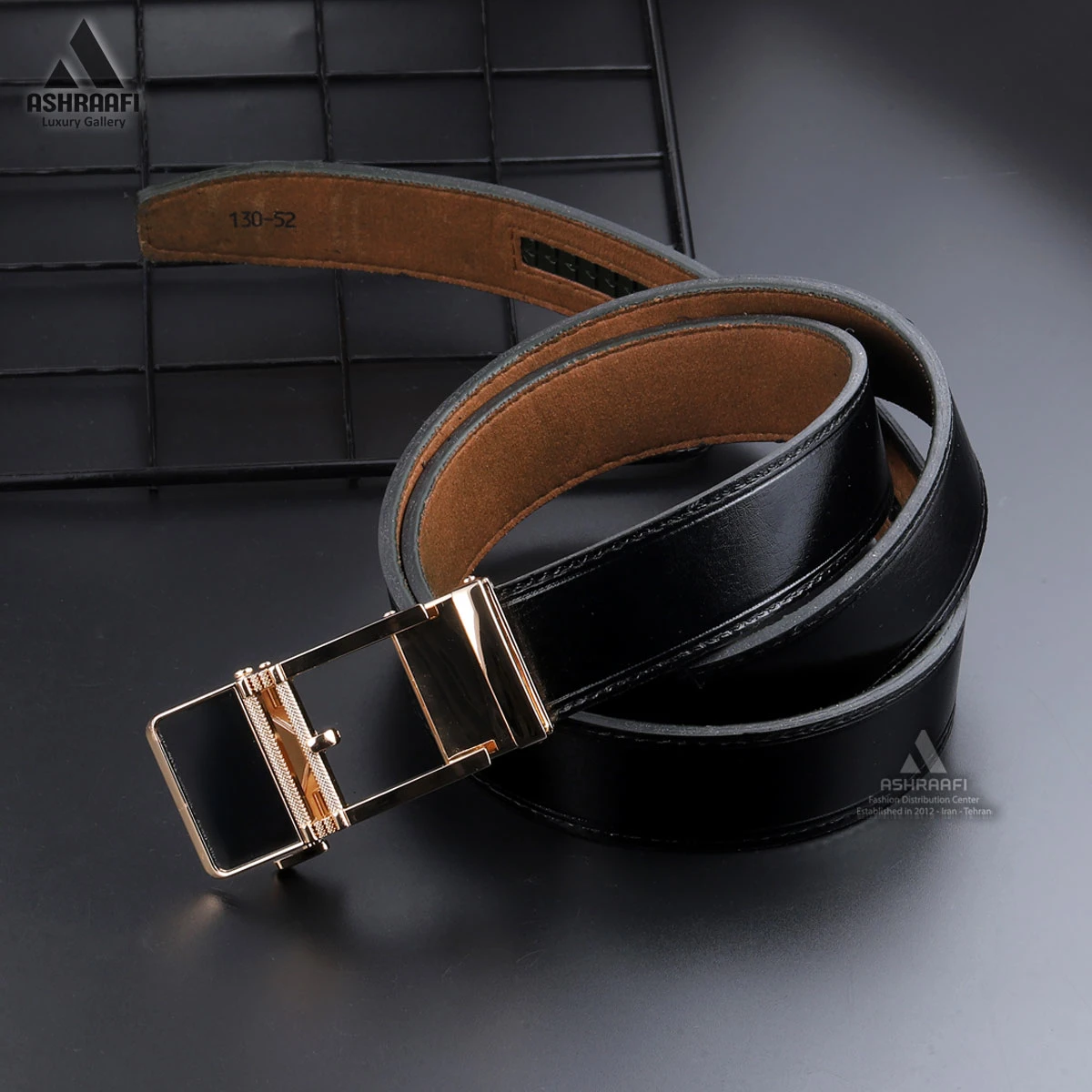 کمربند چرمی مردانه Leather Ratchet Belt BL147