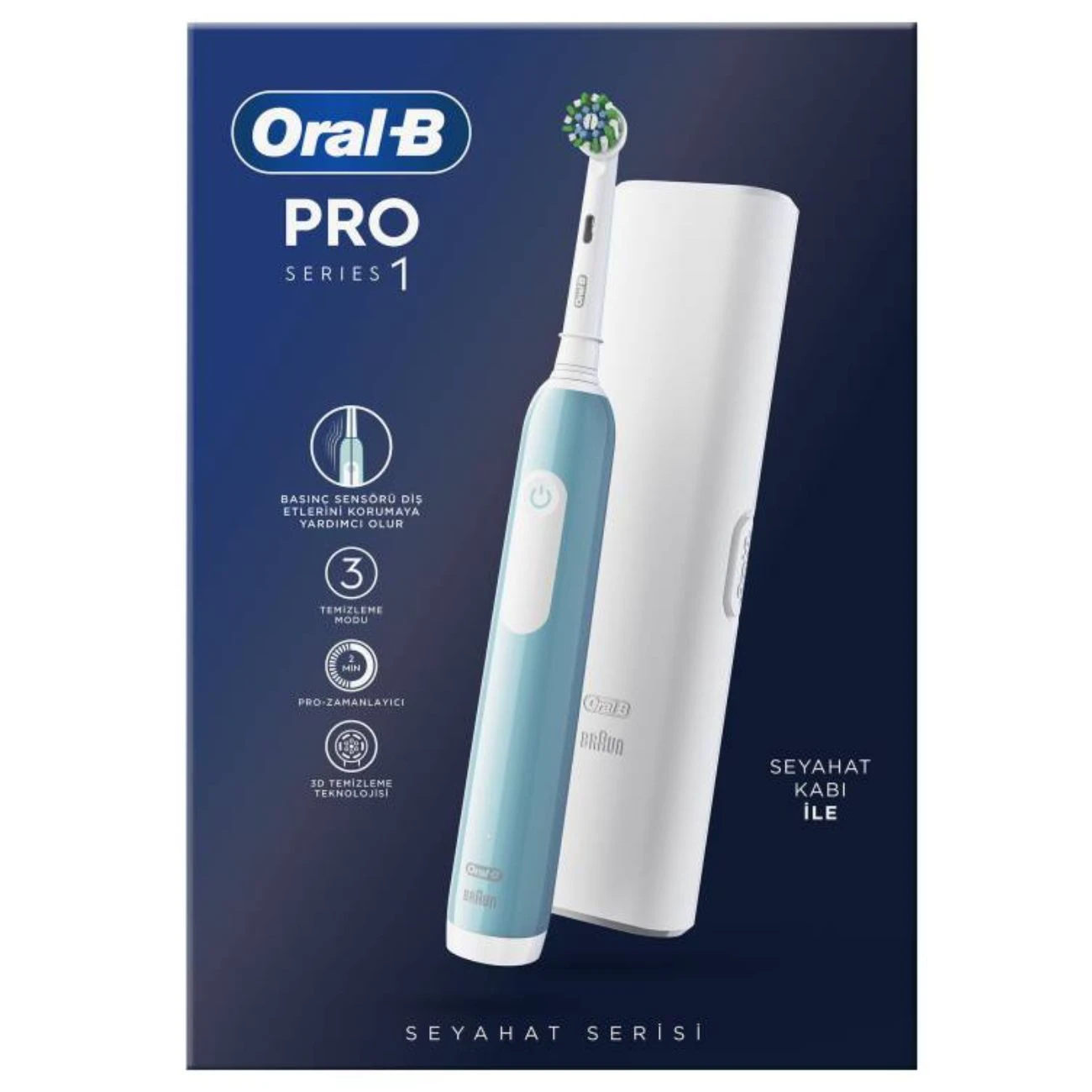 مسواک برقی اورال بی Oral-B مدل D305.513.3X حرفه ای با کیف سفر