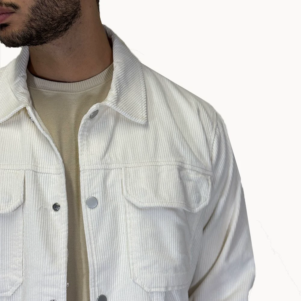 شکت مخمل کبریتی جیب‌دار HPLUS(7509)