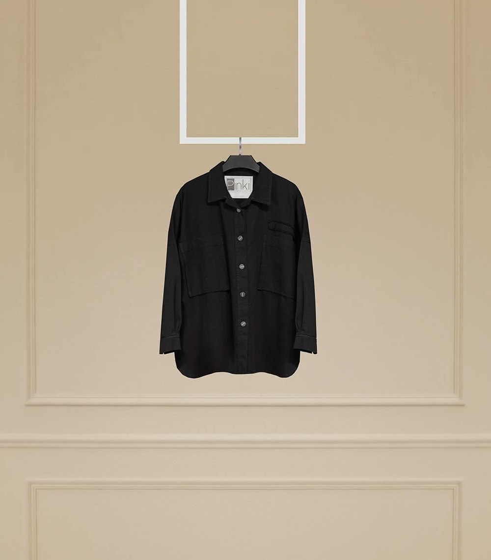 تونیک کتان Pinki 5503 در دو رنگ (مشکی)