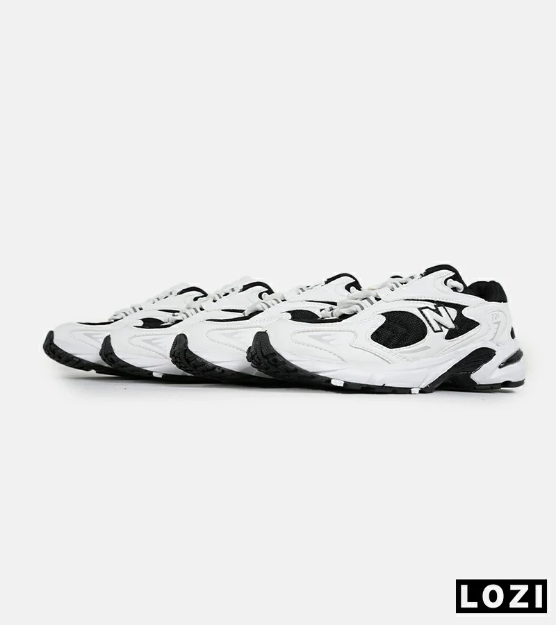 کفش کتانی مردانه و زنانه سفید مشکی NEW BALANCE 725 مدل 7270