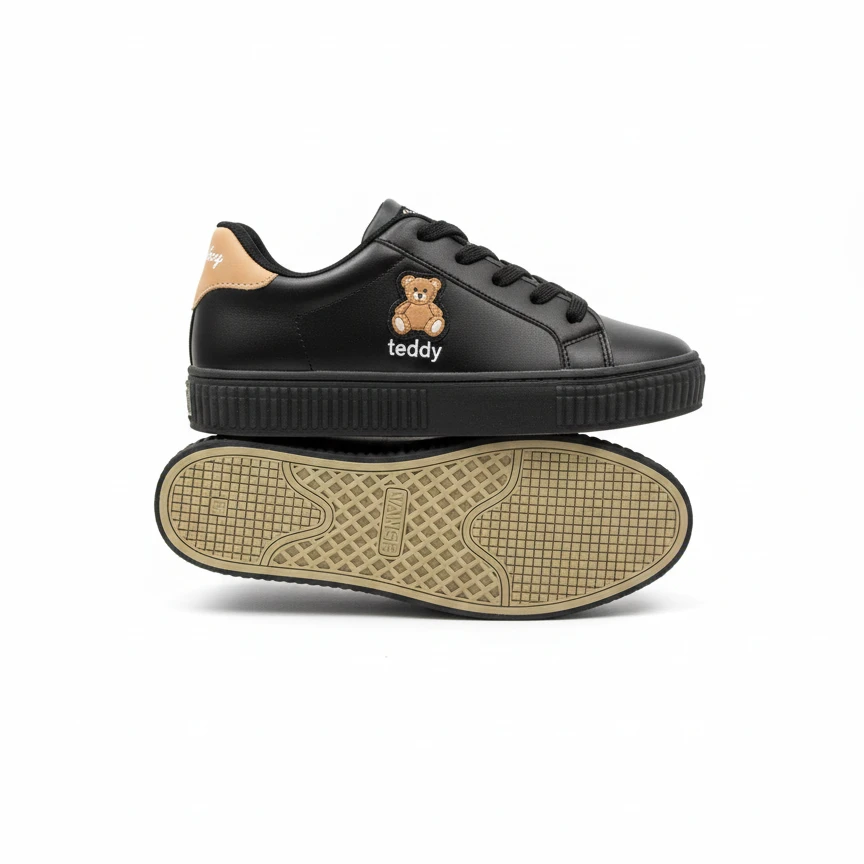 کفش کتانی ونس تدی مشکی قهوه ای کد 294948