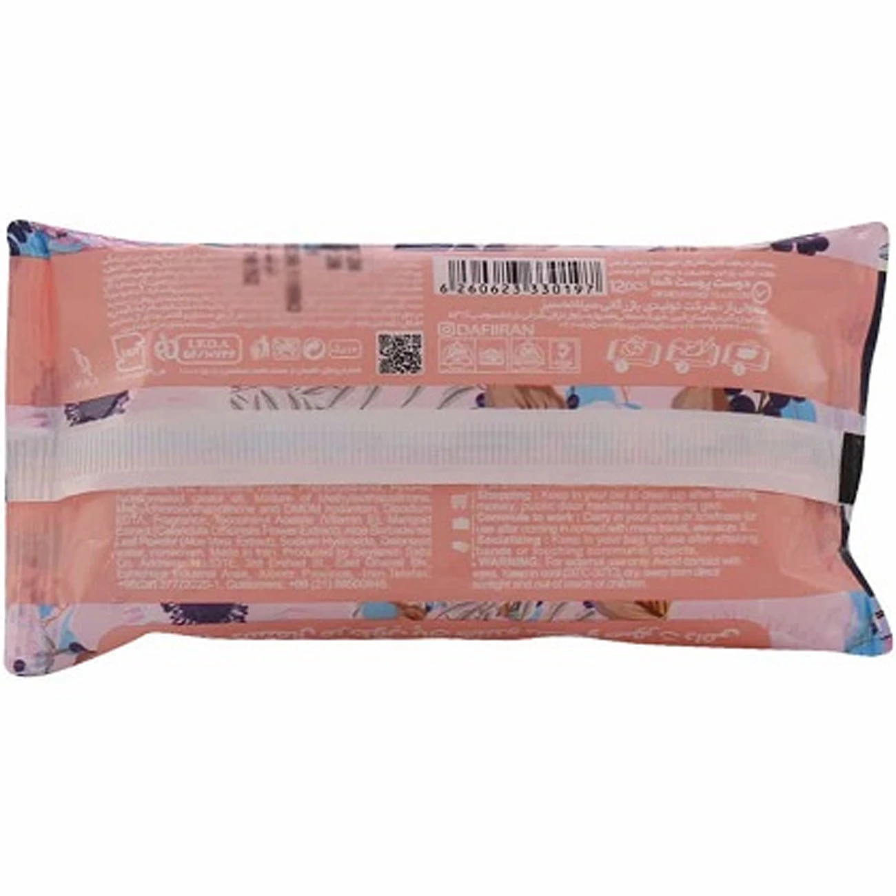 دستمال مرطوب دست و صورت دافی Dafi مدل Water Wipes با 12 برگ