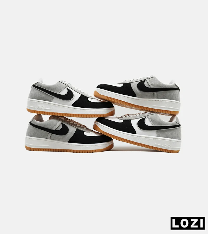 کفش مردانه و زنانه طوسی مشکی سفید NIKE AIR FORCE مدل 5345