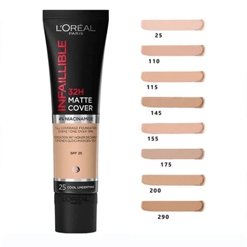 کرم پودر تیوپی لورال مدل MATTE COVER شماره 25 30 میل