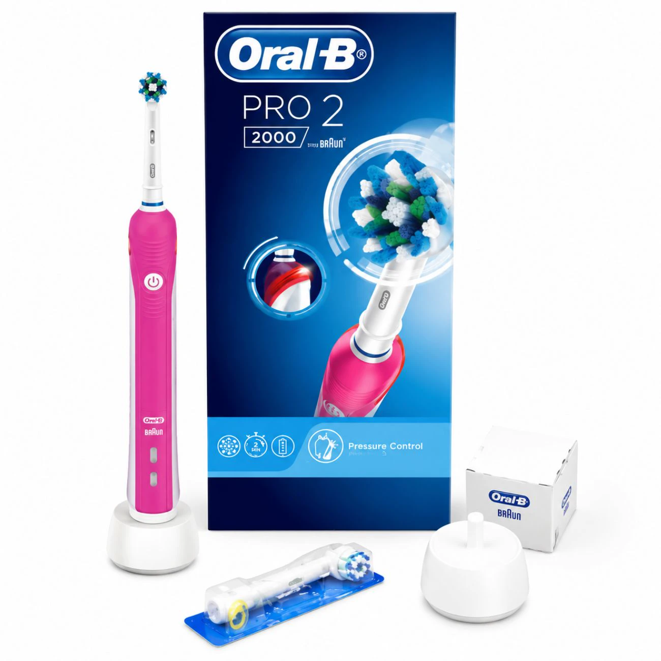 مسواک برقی اورال Oral-B بی سری Pro 2 مدل 2000 با کنترل فشار