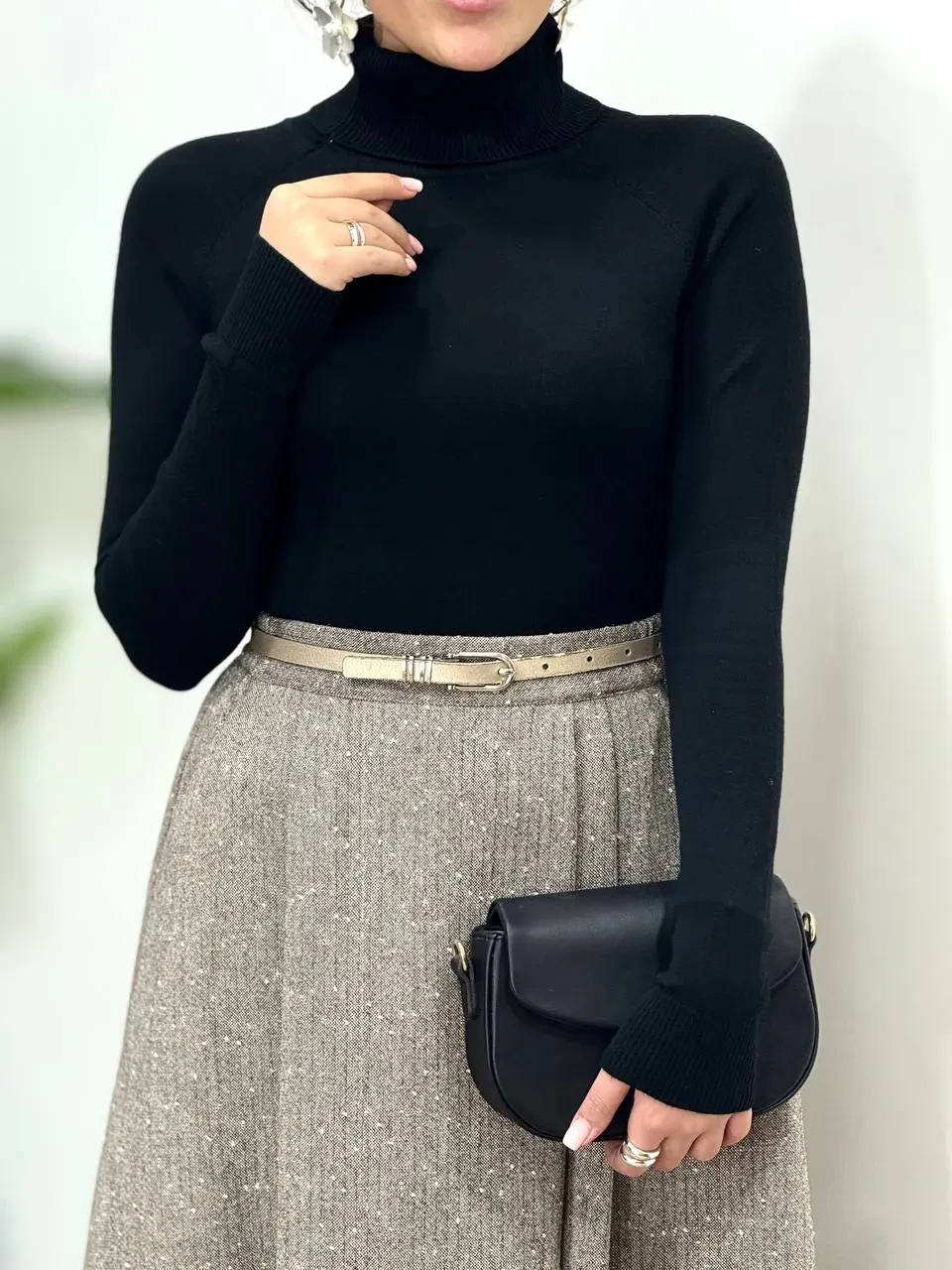 بافت گپ یقه اسکی نیلماه