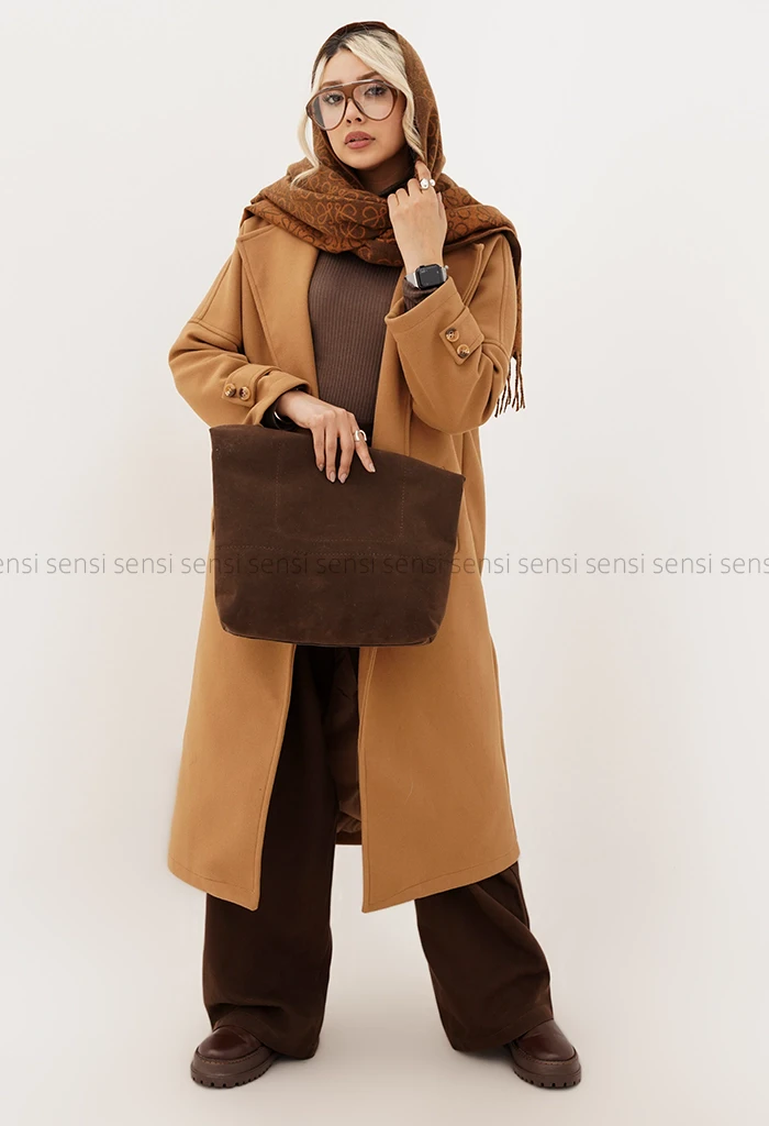 پالتو فوتر 4دکمه آستر دار کد1004886