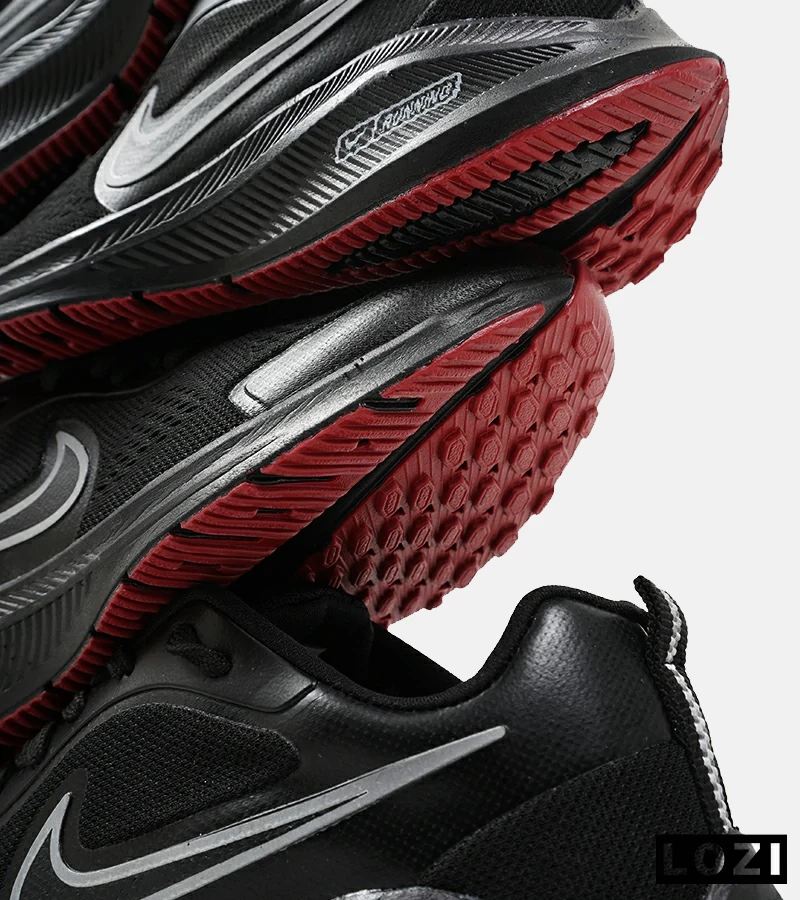 کفش کتانی مردانه و زنانه مشکی قرمز نایک NIKE PEGASUS V10 مدل 2026