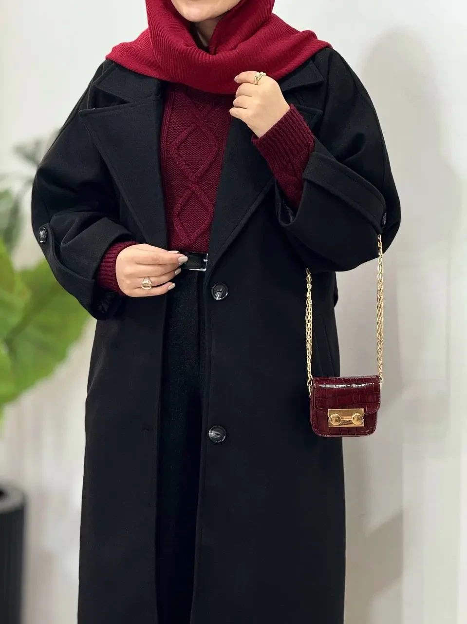 پالتو فوتر بلند آستردار رعنا