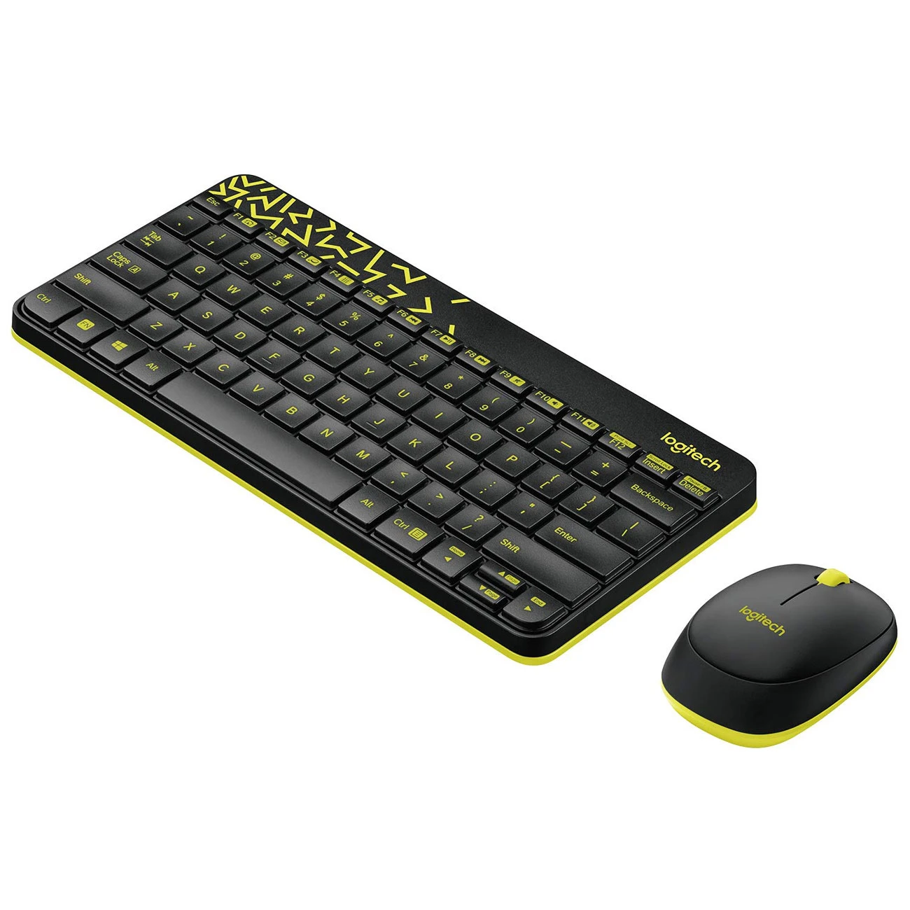 کیبورد و ماوس بی سیم لاجیتک logitech مدل MK240 سفید و قرمز روشن
