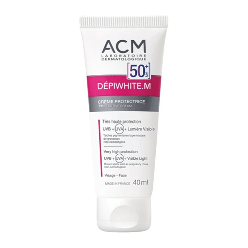 کرم ضد آفتاب spf 50 ای سی ام ACM مدل DEPIWHITE.M حجم 40 میل