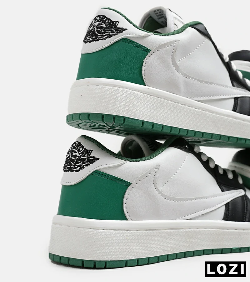 کفش کتانی مردانه سفید مشکی سبز NIKE travis scott مدل 5476