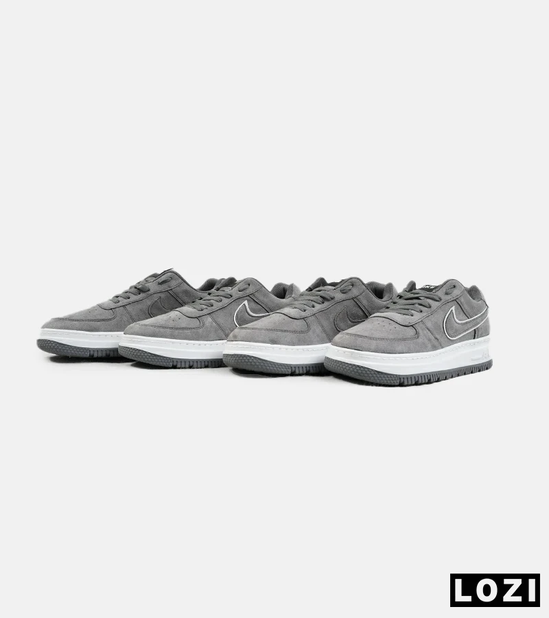 کفش کتانی مردانه طوسی نایک NIKE AIR FORCE مدل 2174