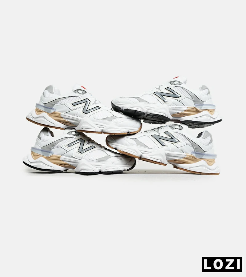 کفش کتانی مردانه سفید طوسی NEW BALANCE 9060 مدل 6585
