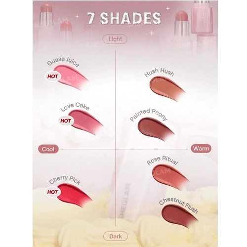 رژگونه استیکی شیگلم مدل Buttery bliss رنگ Cherry Pick