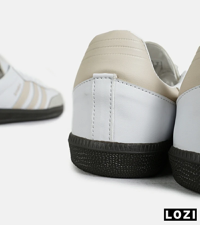 کفش کتانی مردانه و زنانه سفید کرم مشکی ADIDAS Samba مدل 7295