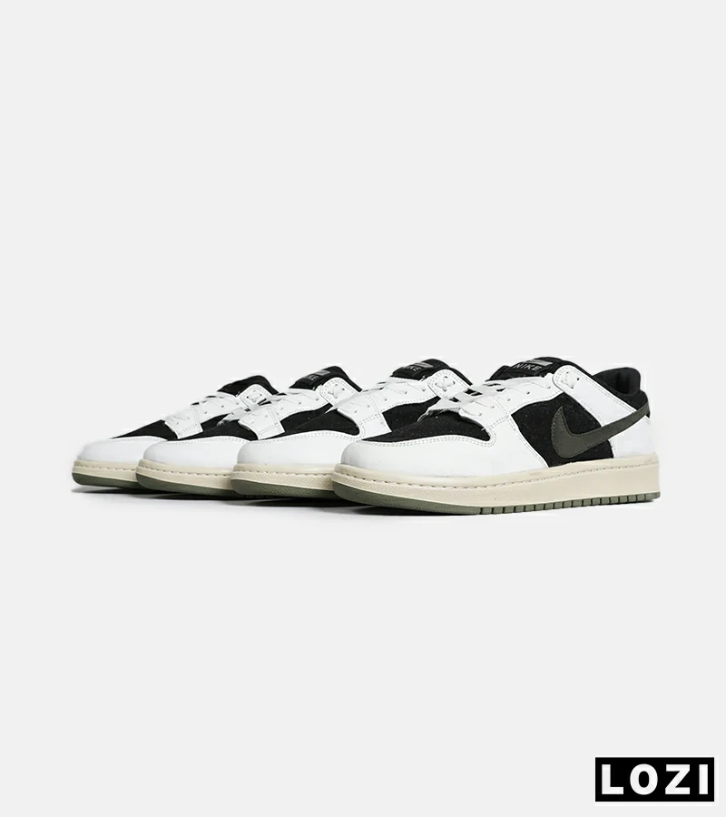 کفش کتانی مردانه و زنانه سفید مشکی نایک NIKE SB Dunk مدل 7065