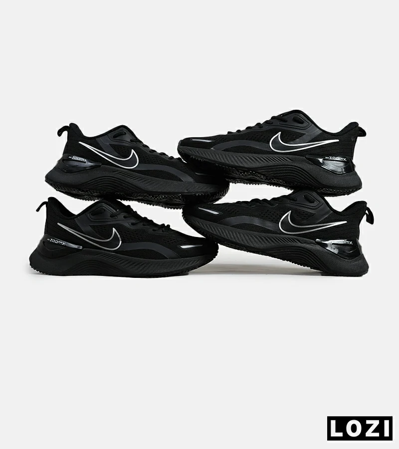 کفش کتانی مردانه و زنانه مشکی NIKE zoom X مدل 5896
