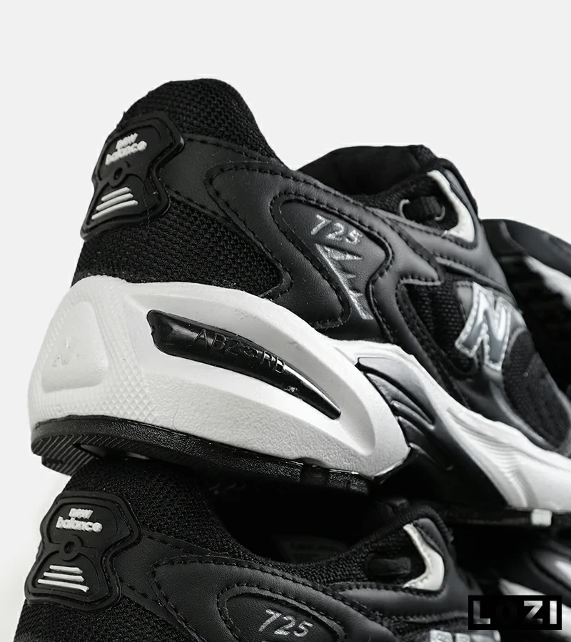 کفش کتانی مردانه و زنانه مشکی سفید NEW BALANCE 725 مدل 7268